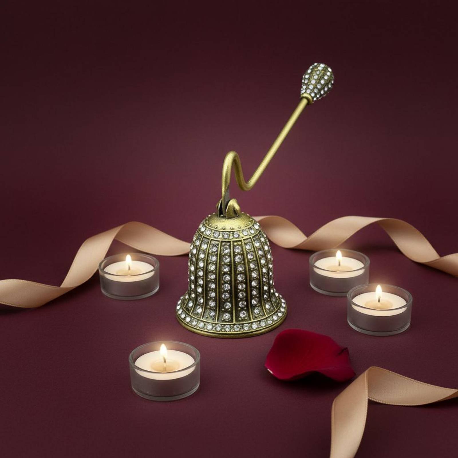 Wick Dipper Tool - Spegnitore di Candele Vintage in Cristallo