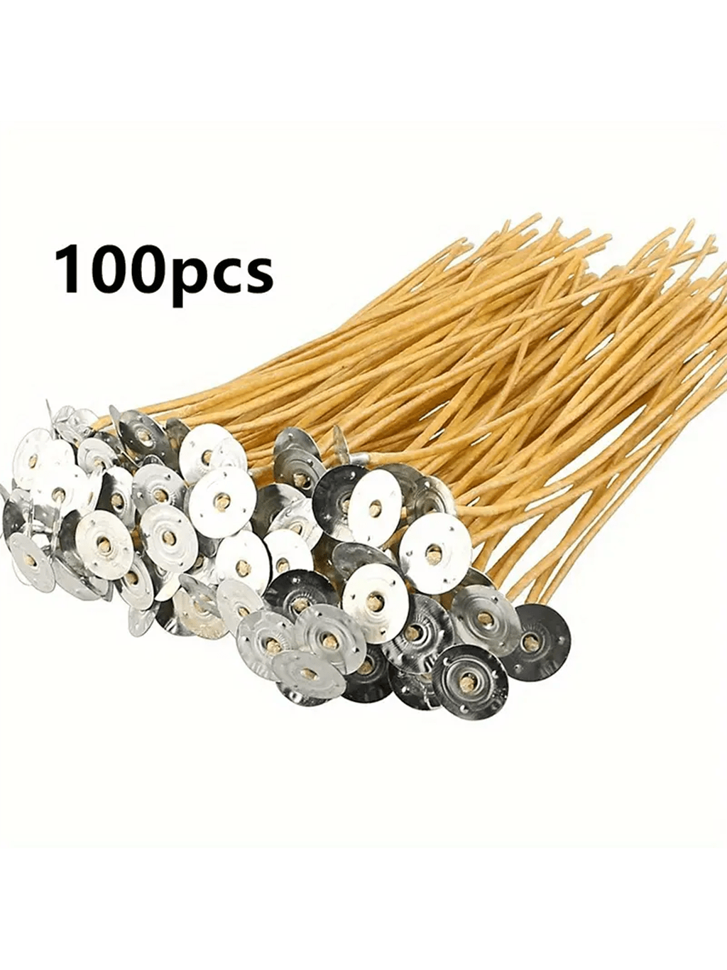 Cotton Wick 6 Inch - 100 stoppini in cera d'api e