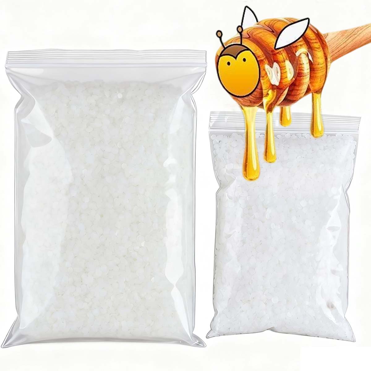 Candle Supplies Storage - 200g-1000g Cera D'api Bianca Pura Naturale