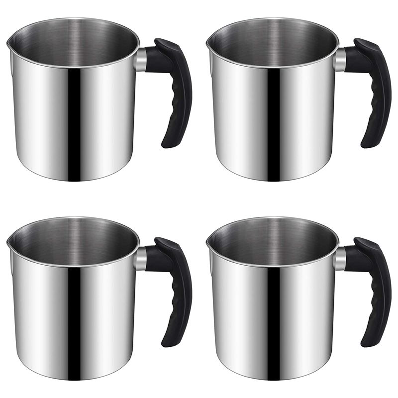 Wax Melting Pot - Set di 4 Pentole per Candele,