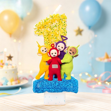 Candle Surprise - Candele di Compleanno a Tema Teletubbies,