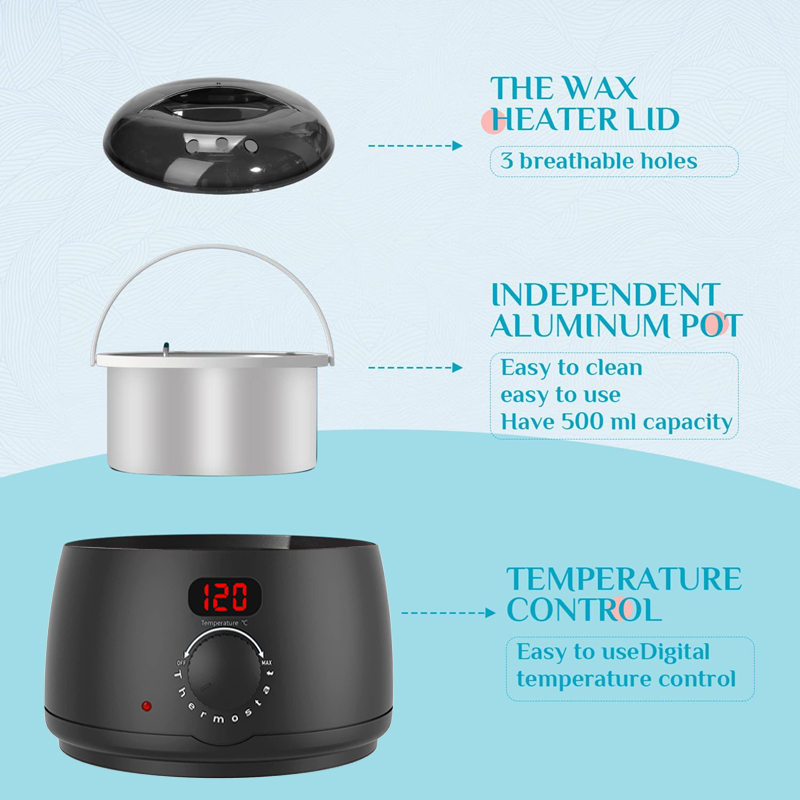 Wax Melting Pot - Nuovo Scaldacera da 500ml per Depilazione