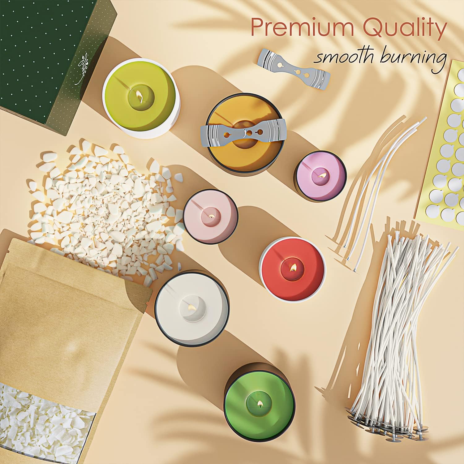 25 libbre. Cera di soia per ca - Candle Making Supplies Jars recensione e prezzo