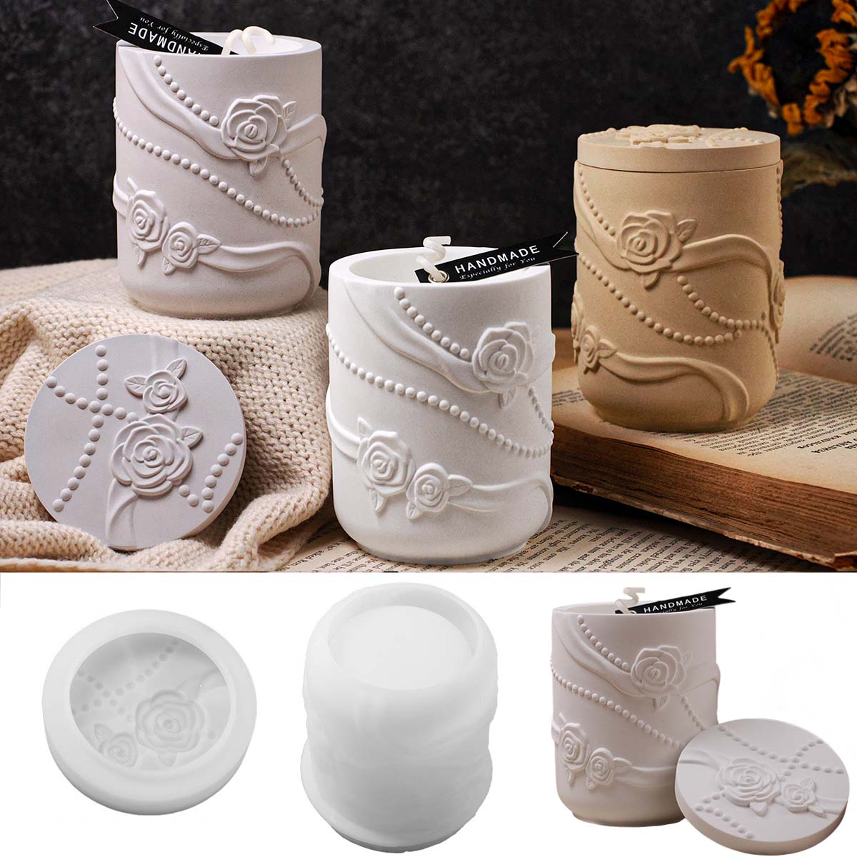 Stampo in silicone per baratto - Candle Making Supplies Jars recensione e prezzo