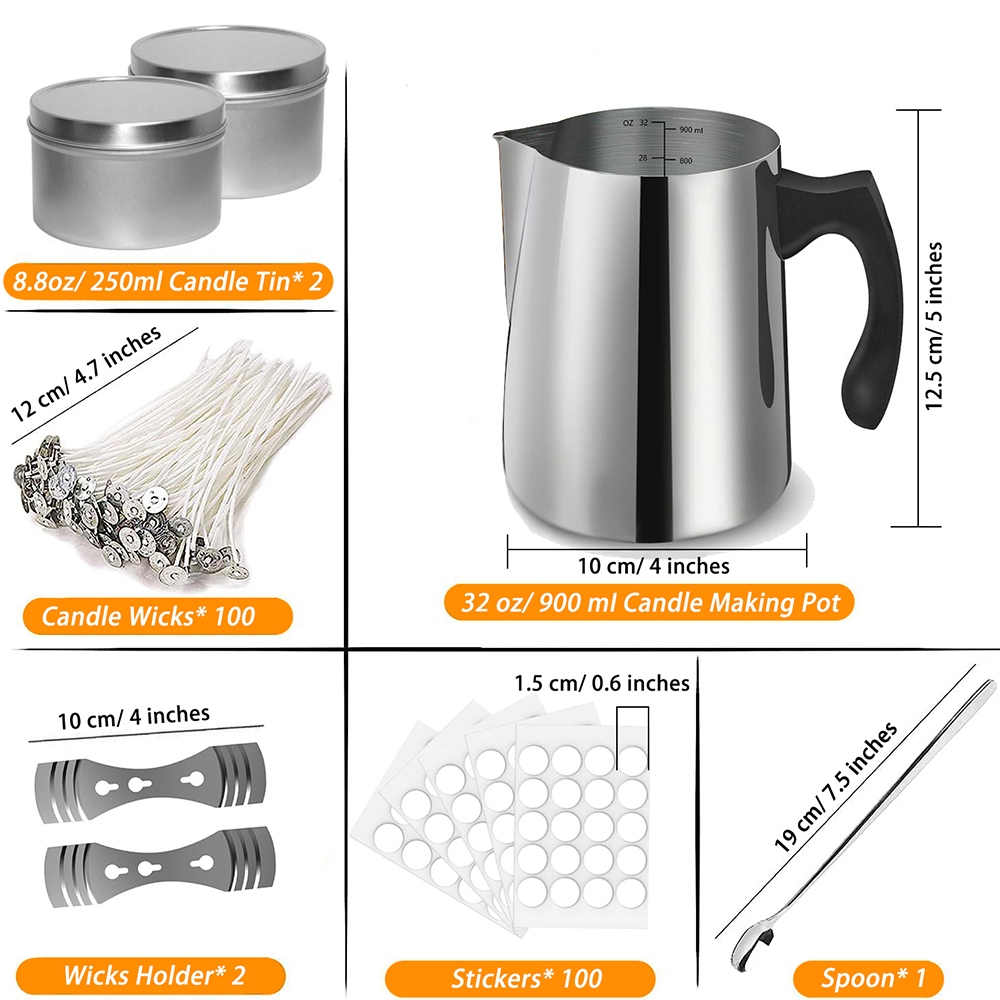 Forniture per kit iniziale per - Candle Making Supplies Jars recensione e prezzo