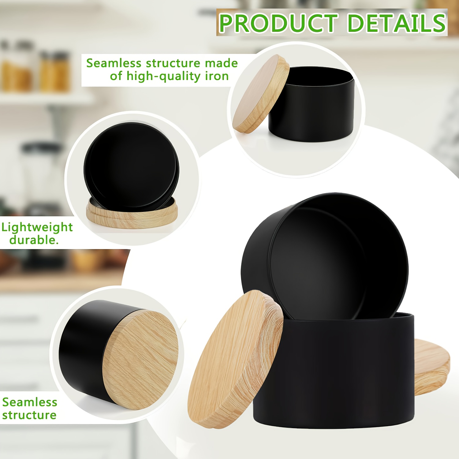 Barattoli neri per candele con - Candle Making Supplies Jars recensione e prezzo