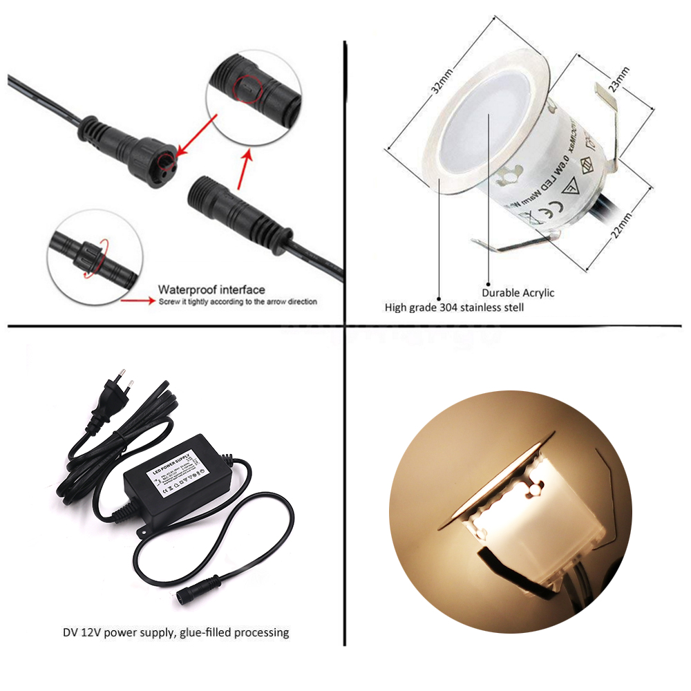 DC12V LED Deck Light IP67 lamp - Candle Making Supplies Uk recensione e prezzo