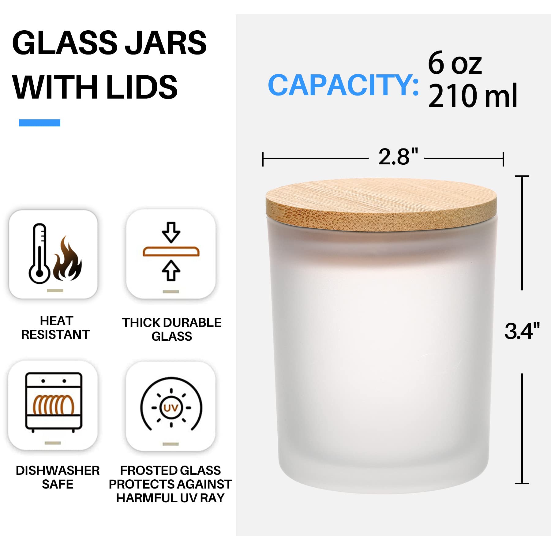 Confezione da 6 barattoli di c - Candle Making Supplies Jars recensione e prezzo